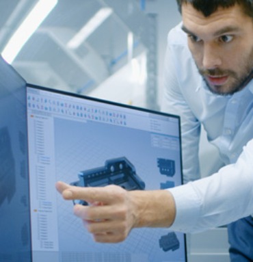 Man Working with CAD Man Working with CAD
